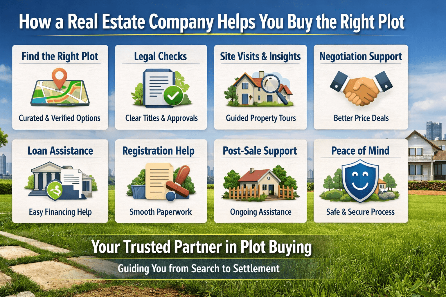 How a Real Estate Company Helps a Buyer While Buying a Plot